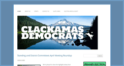 Desktop Screenshot of clackamasdems.org