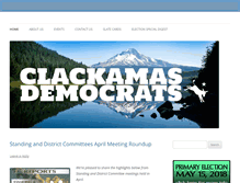 Tablet Screenshot of clackamasdems.org